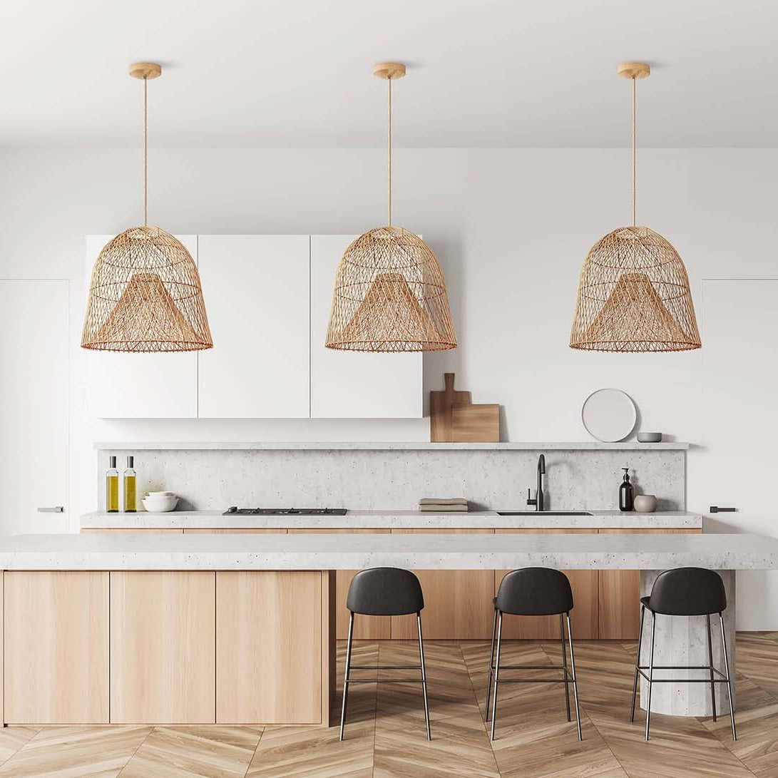 Santa Barbara Natural Rattan Pendant Light