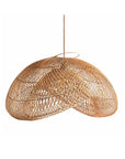 24 Inch Sepherina Modern Handcrafted Rattan Pendant Light - IPLUS Lighting