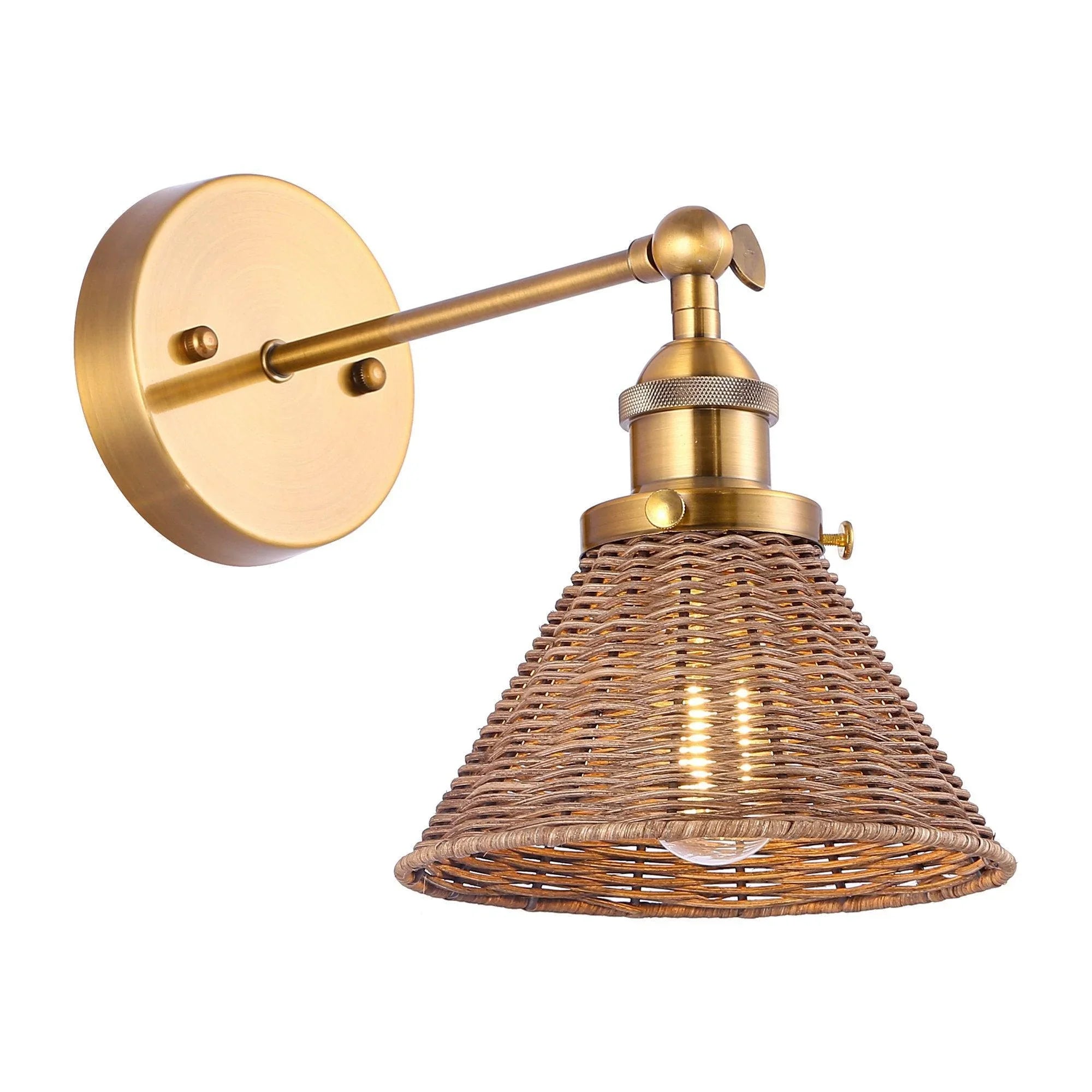 Traditional Golden 1-Light Wall Light - IPLUS Lighting