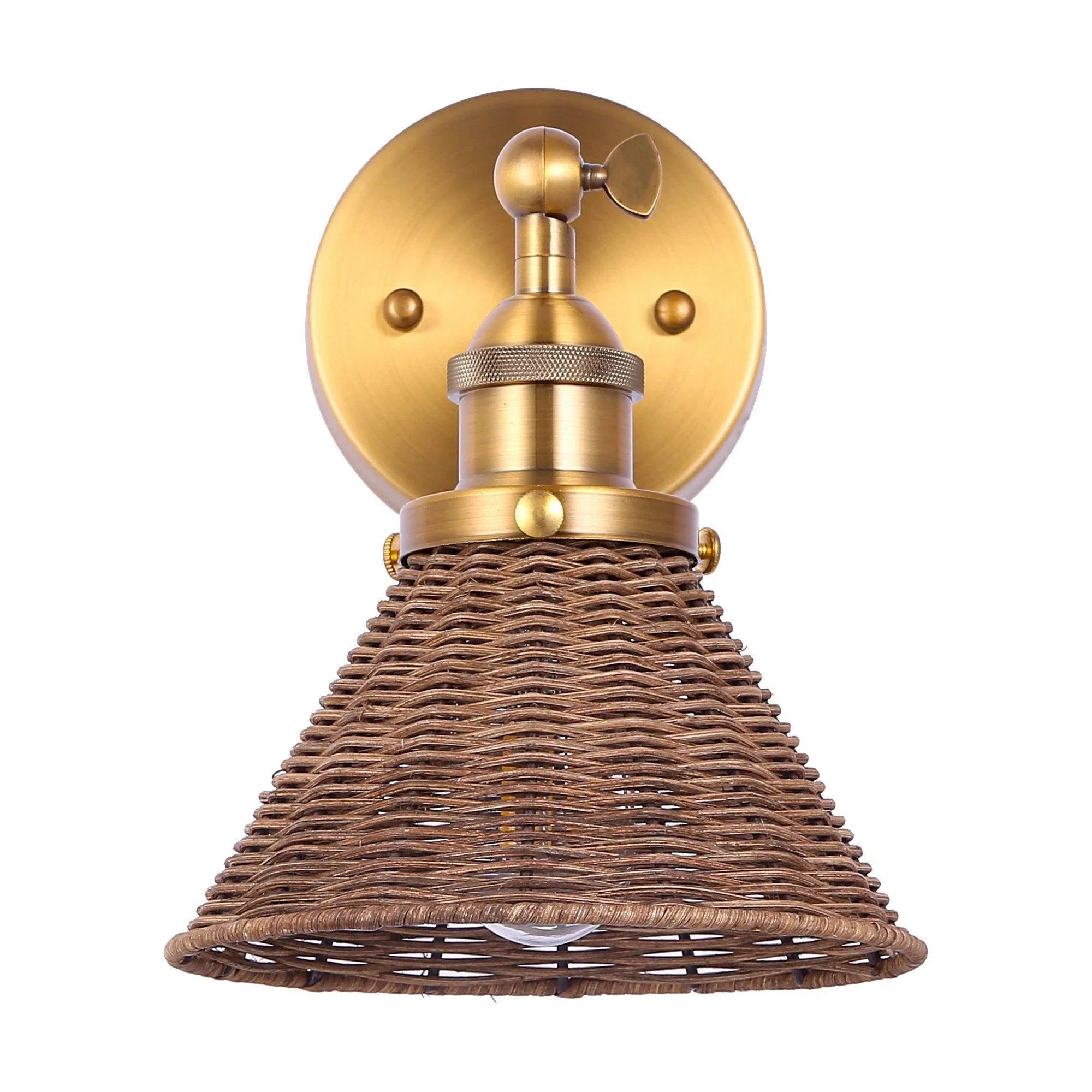 Traditional Golden 1-Light Wall Light - IPLUS Lighting