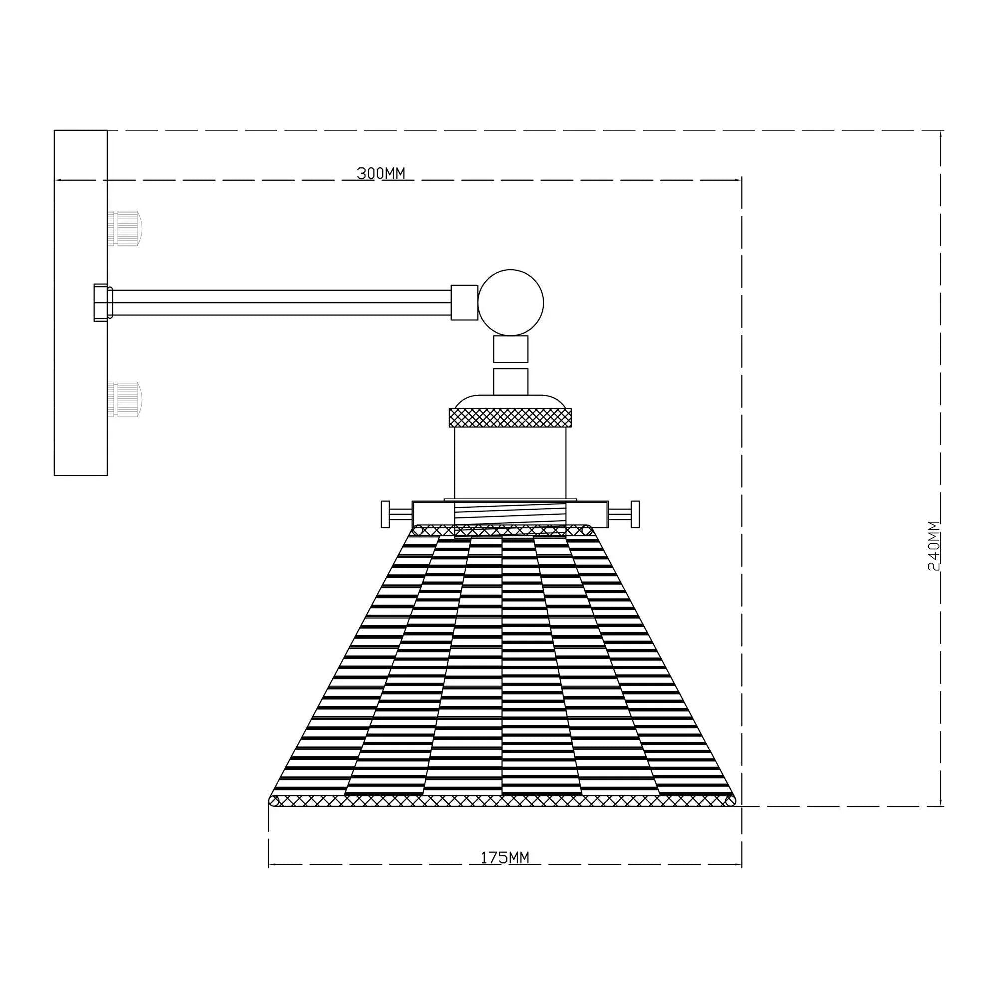 Traditional Golden 1-Light Wall Light - IPLUS Lighting
