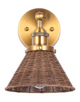 Traditional 1-Light Golden Wall Light - ParrotUncle