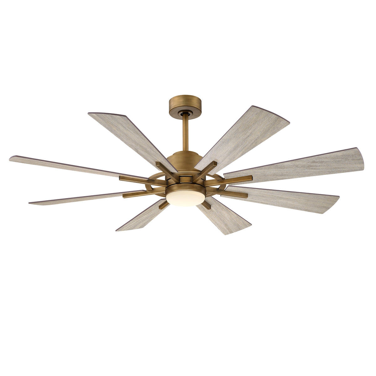 60" Oretha Farmhouse Windmill 8 Blades Downrod Ceiling Fan