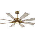 60" Oretha Farmhouse Windmill 8 Blades Downrod Ceiling Fan