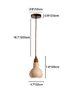Veon 4.7 Inch Modern Rustic Elegance Travertine Pendant Light
