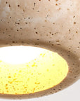 Veon 4.7 Inch Modern Rustic Elegance Travertine Pendant Light