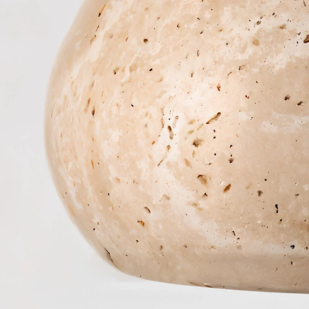 Veon 4.7 Inch Modern Rustic Elegance Travertine Pendant Light